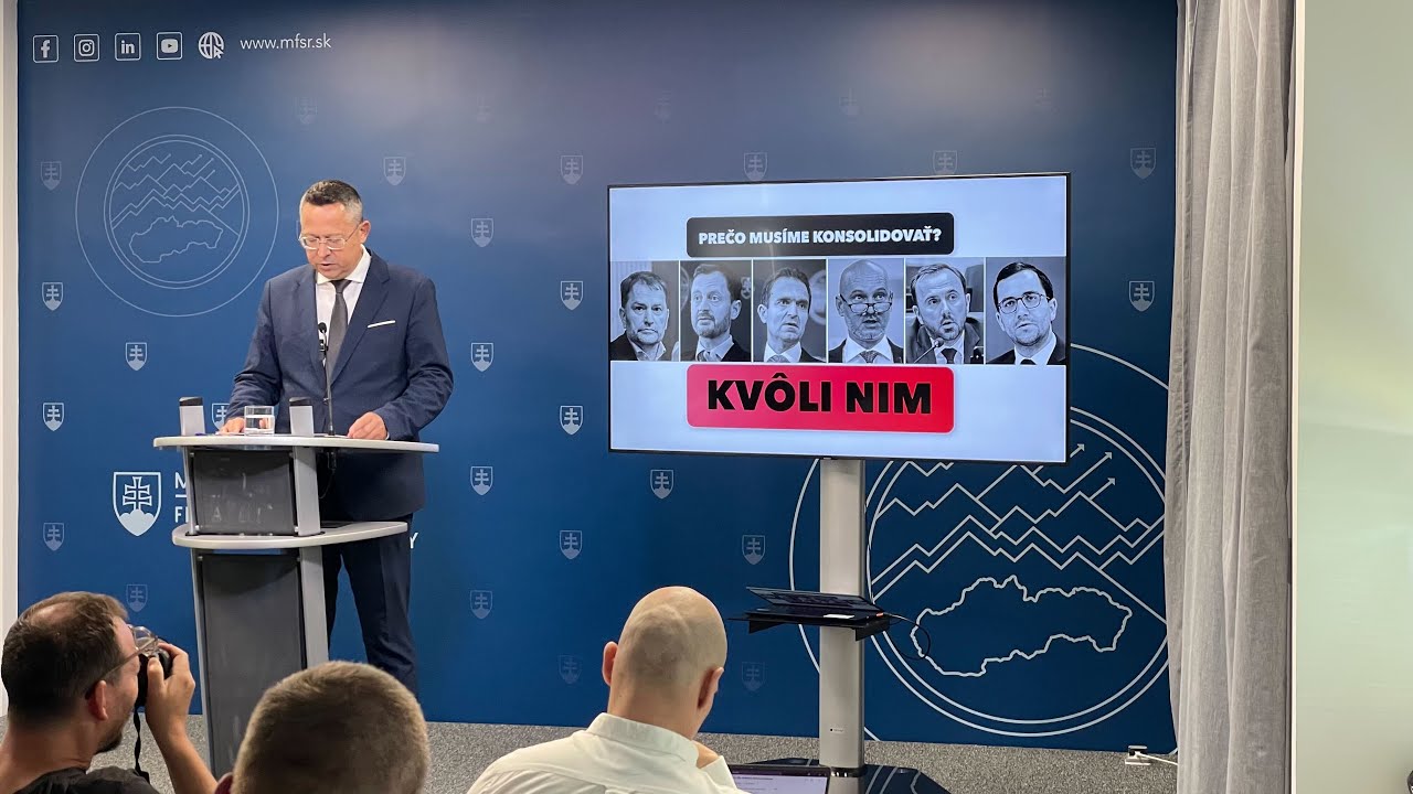 LIVE 🔴 Minister Kamenický predstavuje dlhoočakávaný konsolidačný balíček