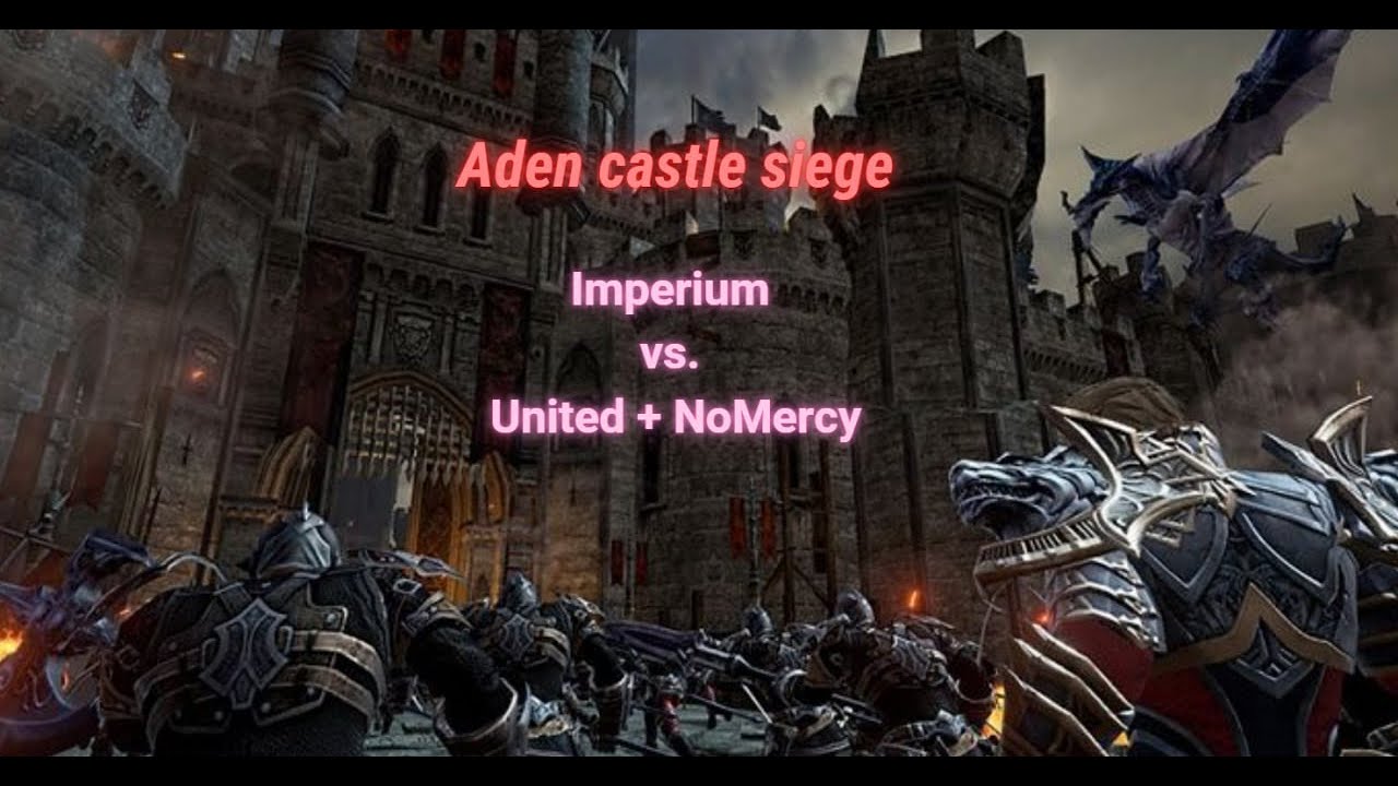 [Lineage 2 Revolution] 30.08.2025 Aden castle siege. Imperium vs. United + NoMercy