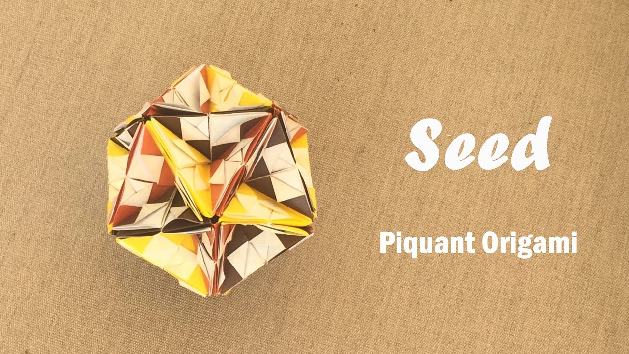 Seed Kusudama | Piquant Origami Tutorial [Modular Origami]