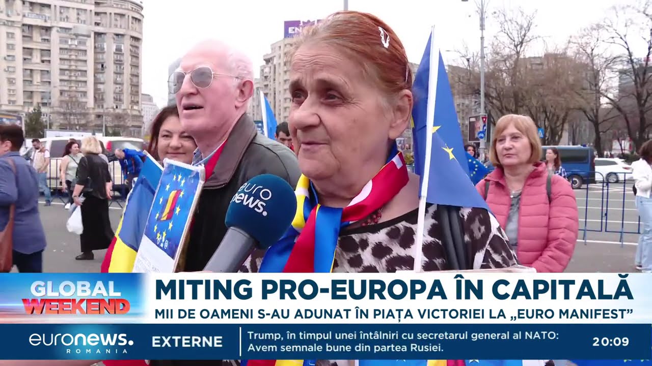 Mii de oameni la mitingul pro-Europa din Capitală