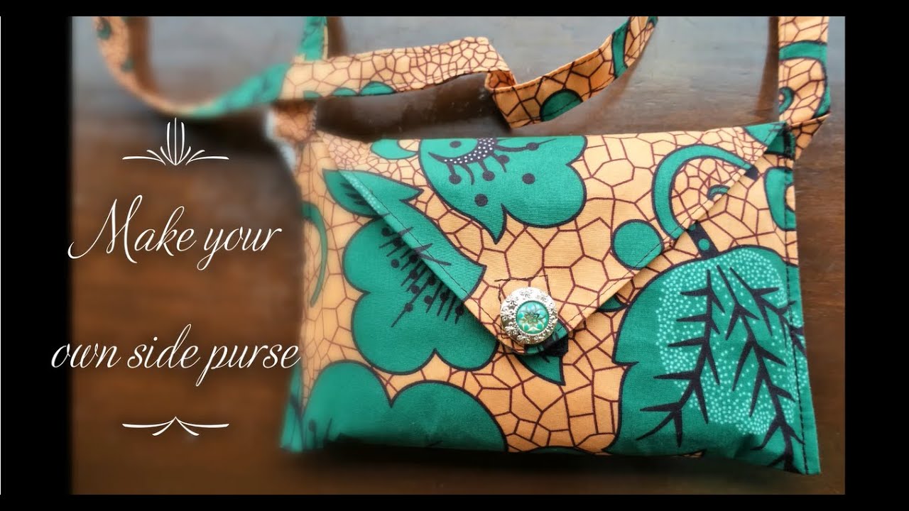 How to make a fabric (Ankara) side bag/purse