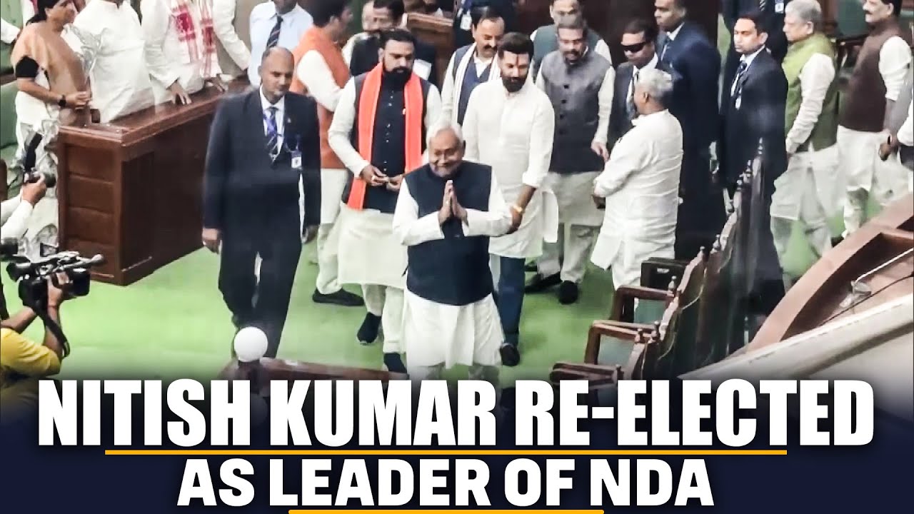 LIVE: Nitish Kumar named as the leader of the NDA legislature party, set to form government tomorrow