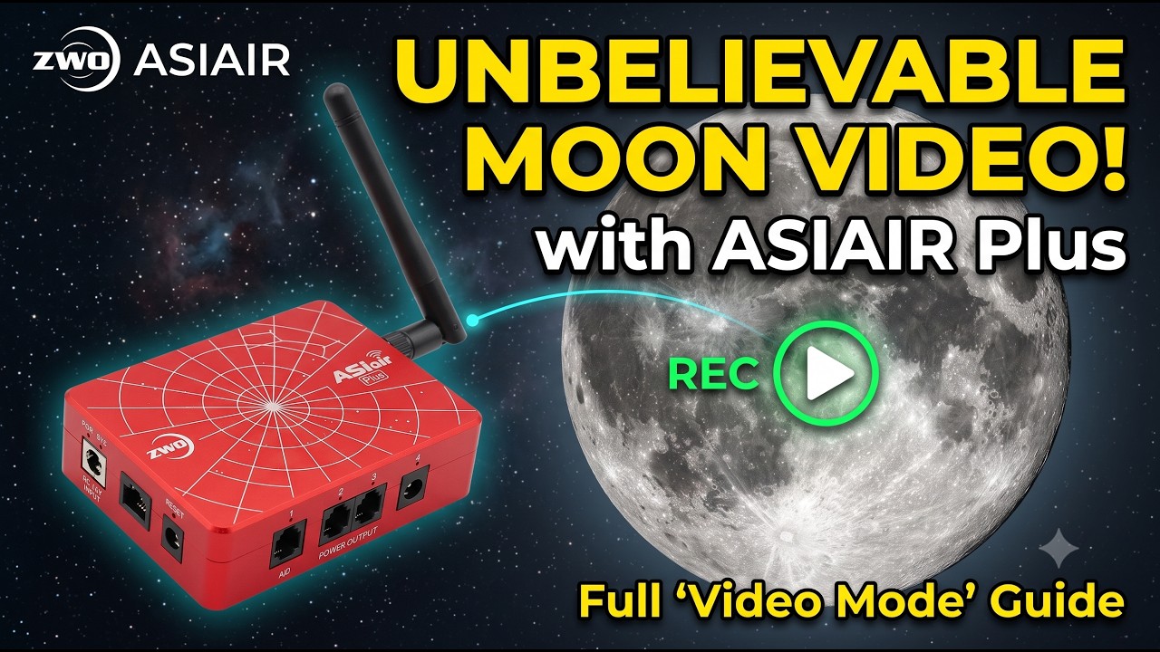 Video Mode in ASIAIR Photographing The Moon