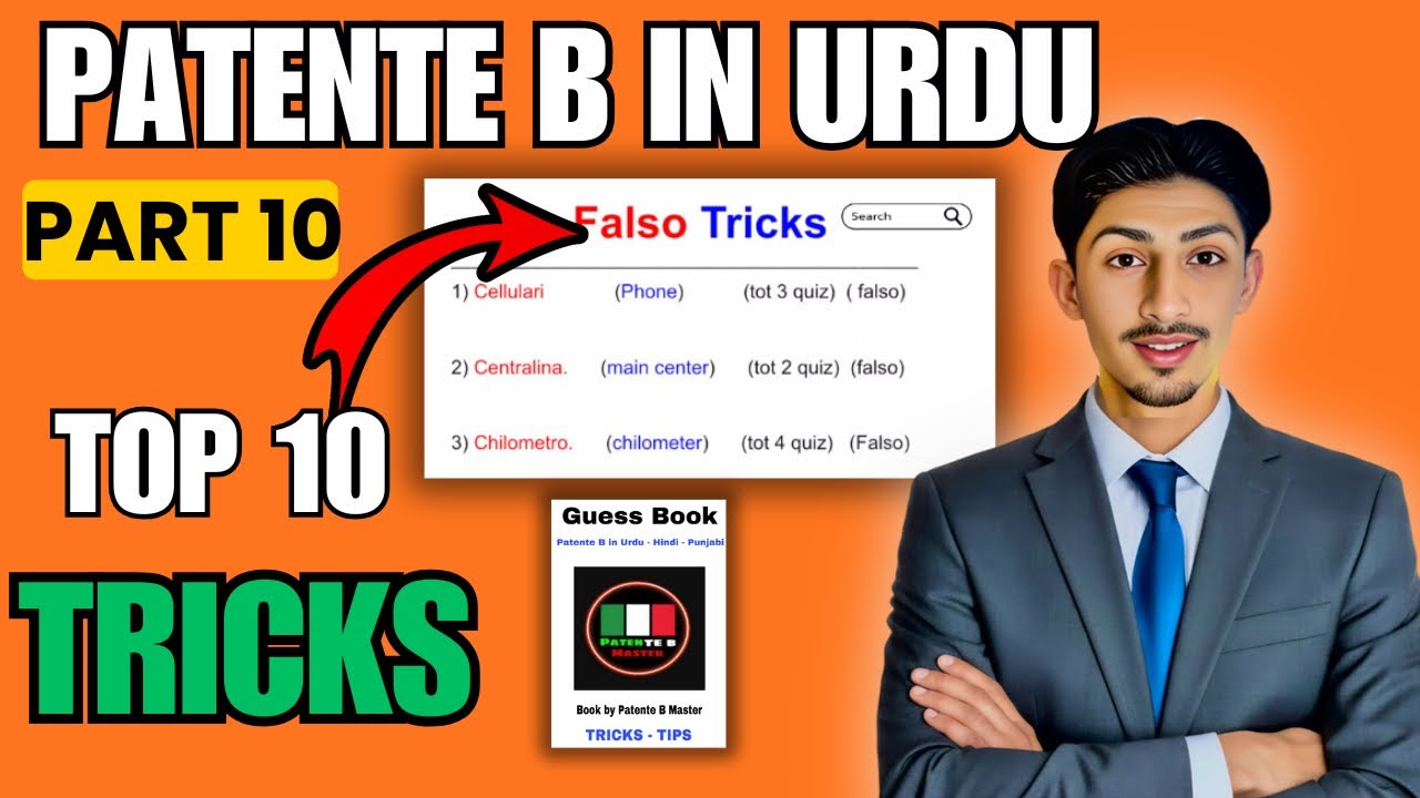 Patente B Tricks | Part 10 | Tutti Falso Parole || il Trucchi patente b in Urdu | Punjabi | Hindi
