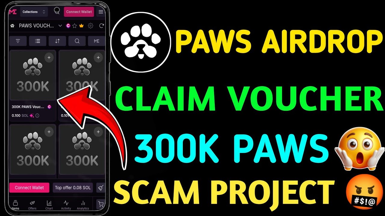 Paws Airdrop Claim Vouchers || Paws Airdrop new update || Paws Airdrop Scam Project
