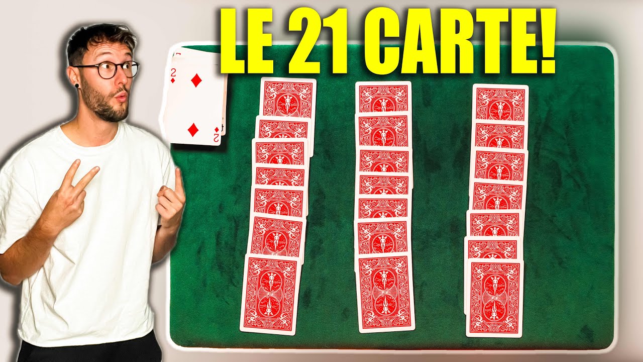 IL TRUCCO DELLE 21 CARTE (geniale e facilissimo)!