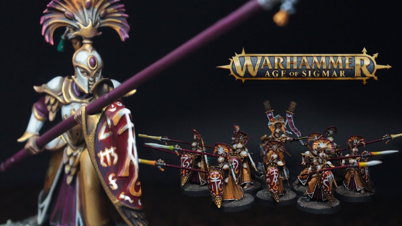 Speedpainting Lumineth: Vanari Auralan Wardens