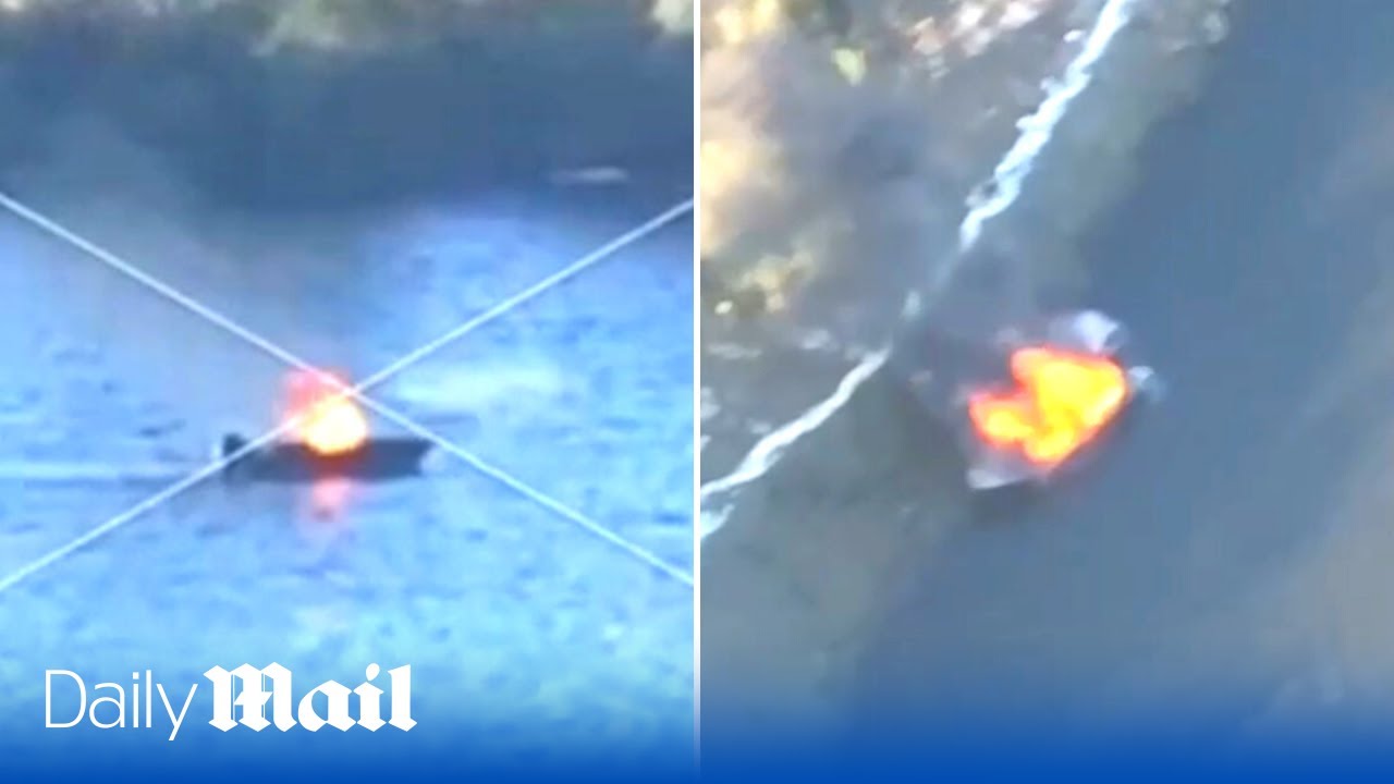 Russian assault backfires after Ukrainian drone takes out enemy speedboat