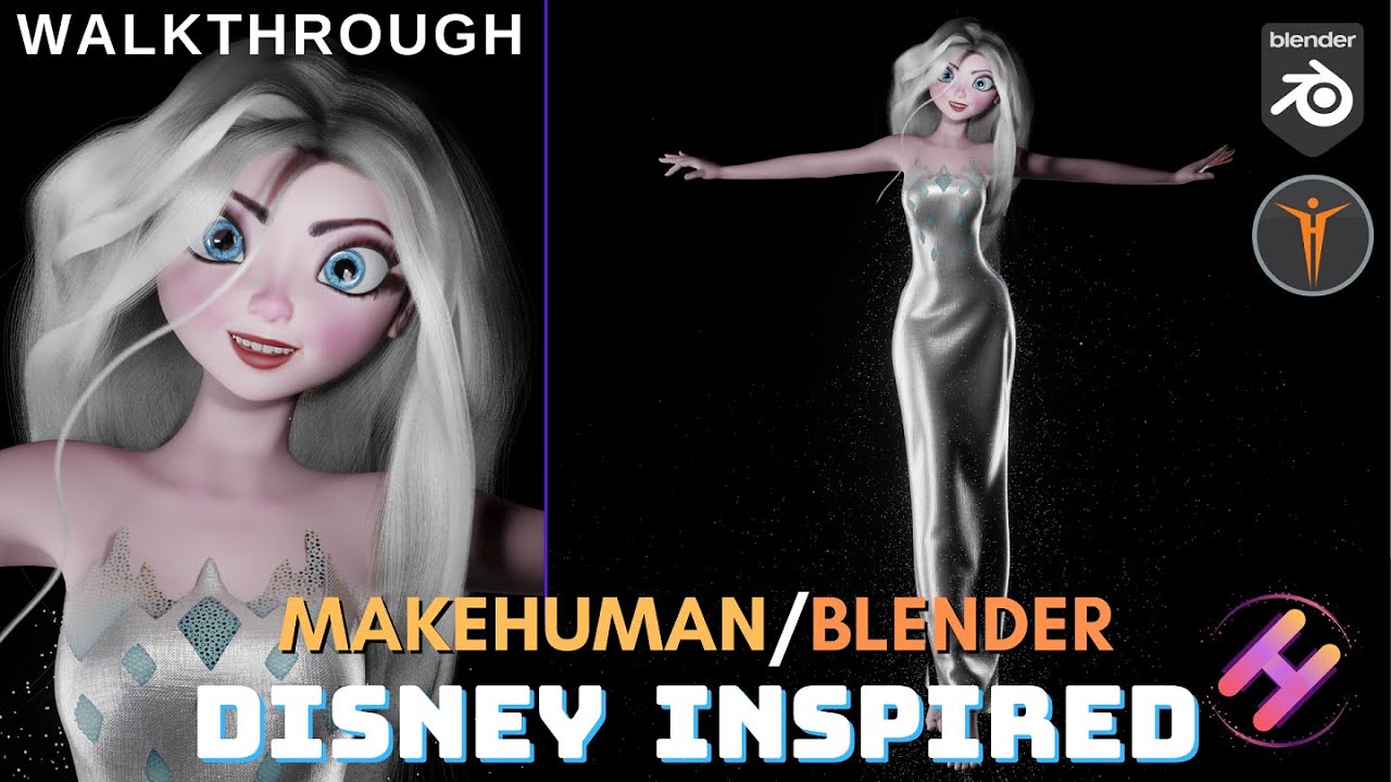 A Quick Tips Tutorial - Blender/Makehuman (Disney Inspired)
