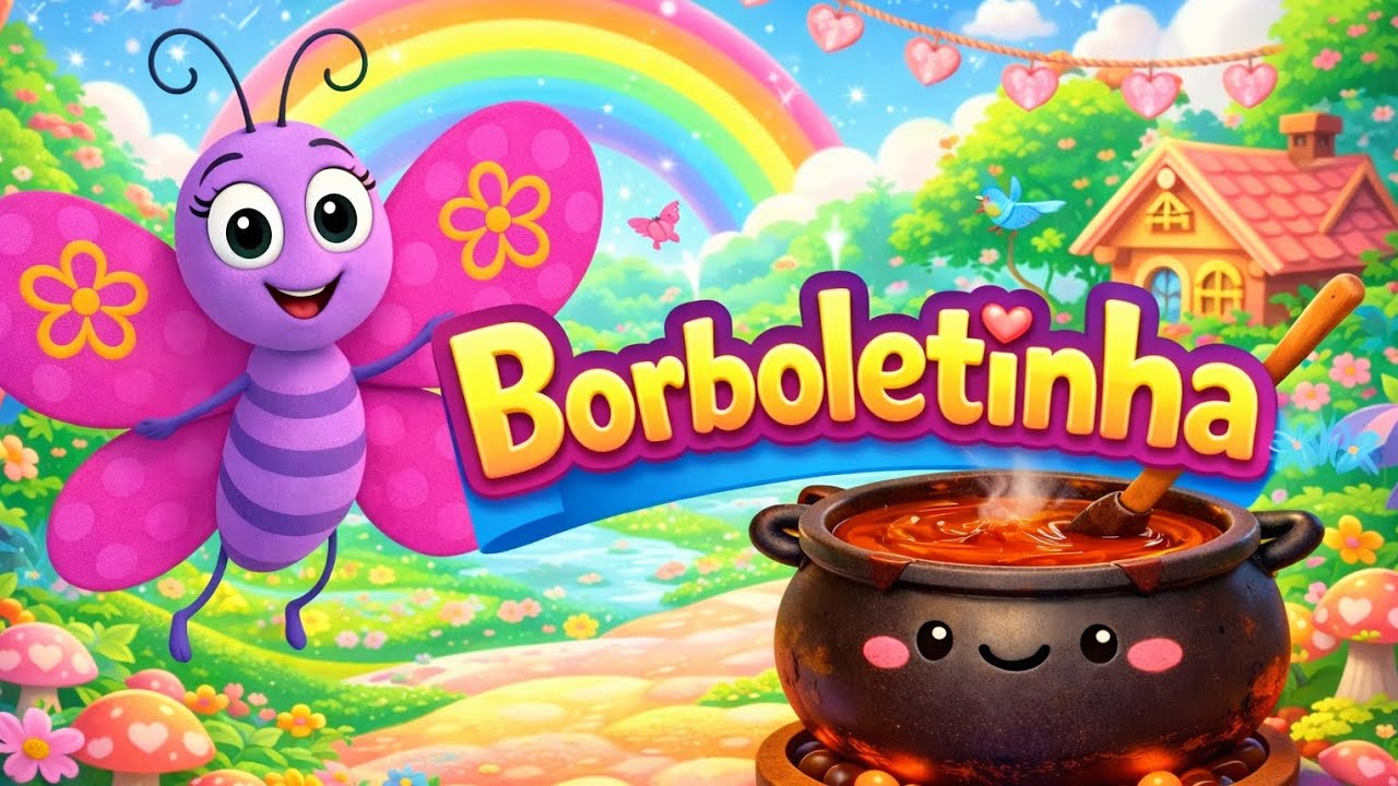 Borboletinha 🦋 | Música Divertida educativa | Música Infantil para crianças 🎼