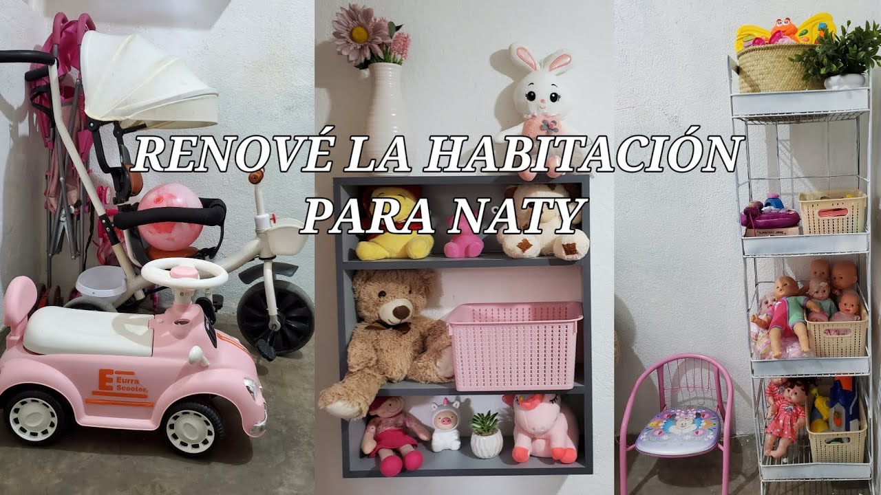 NUEVA HABITACIÓN 🏡||Nuevos Cambios✨️|| REPISA FLOTANTE🧺 || Nueva Área de Juegos para Naty🧸🐰🪴