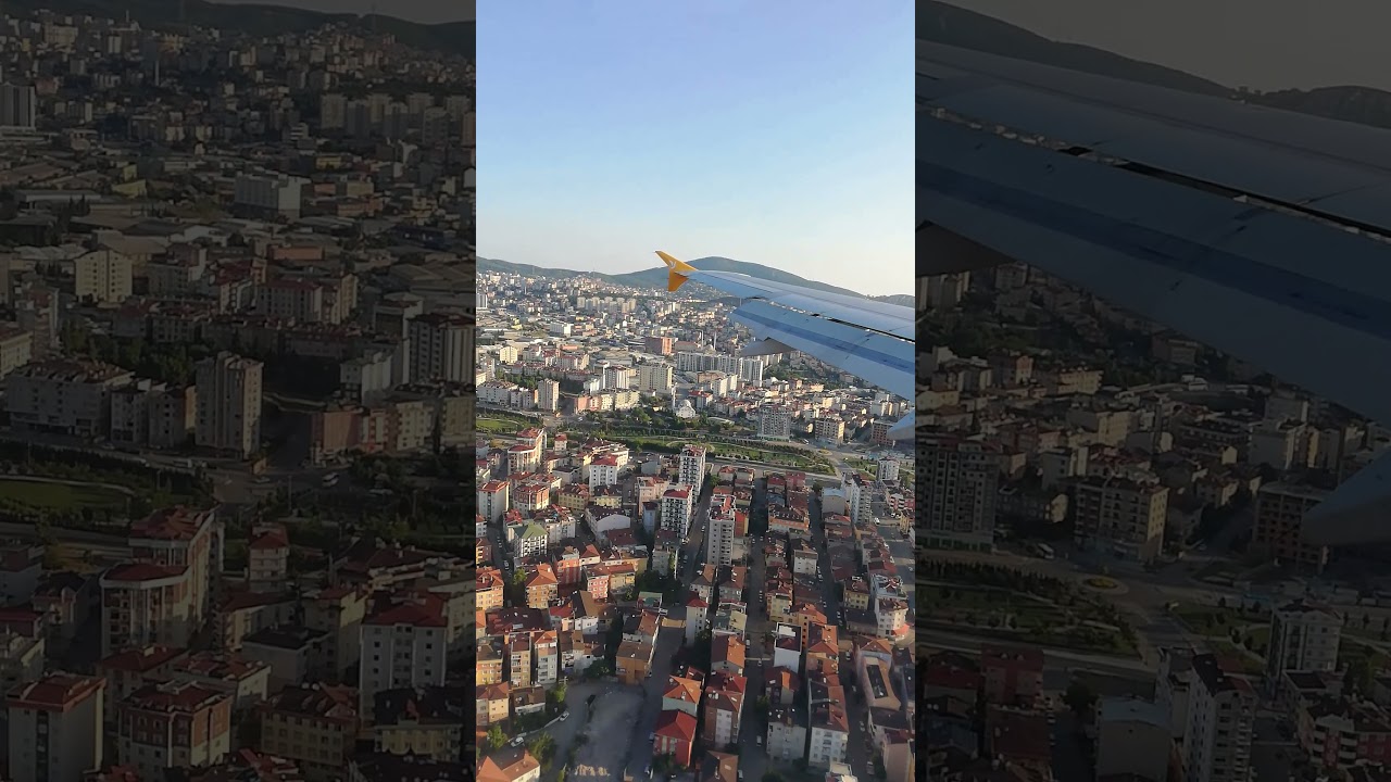 UÇAK İNİŞ ANI    SABİHA GÖKÇEN HAVAALANI