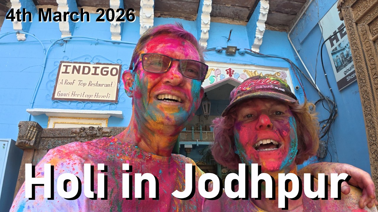 Brits have fun at Holi in Jodhpur for the first time | 4th March 2026 | (Trip t-43)