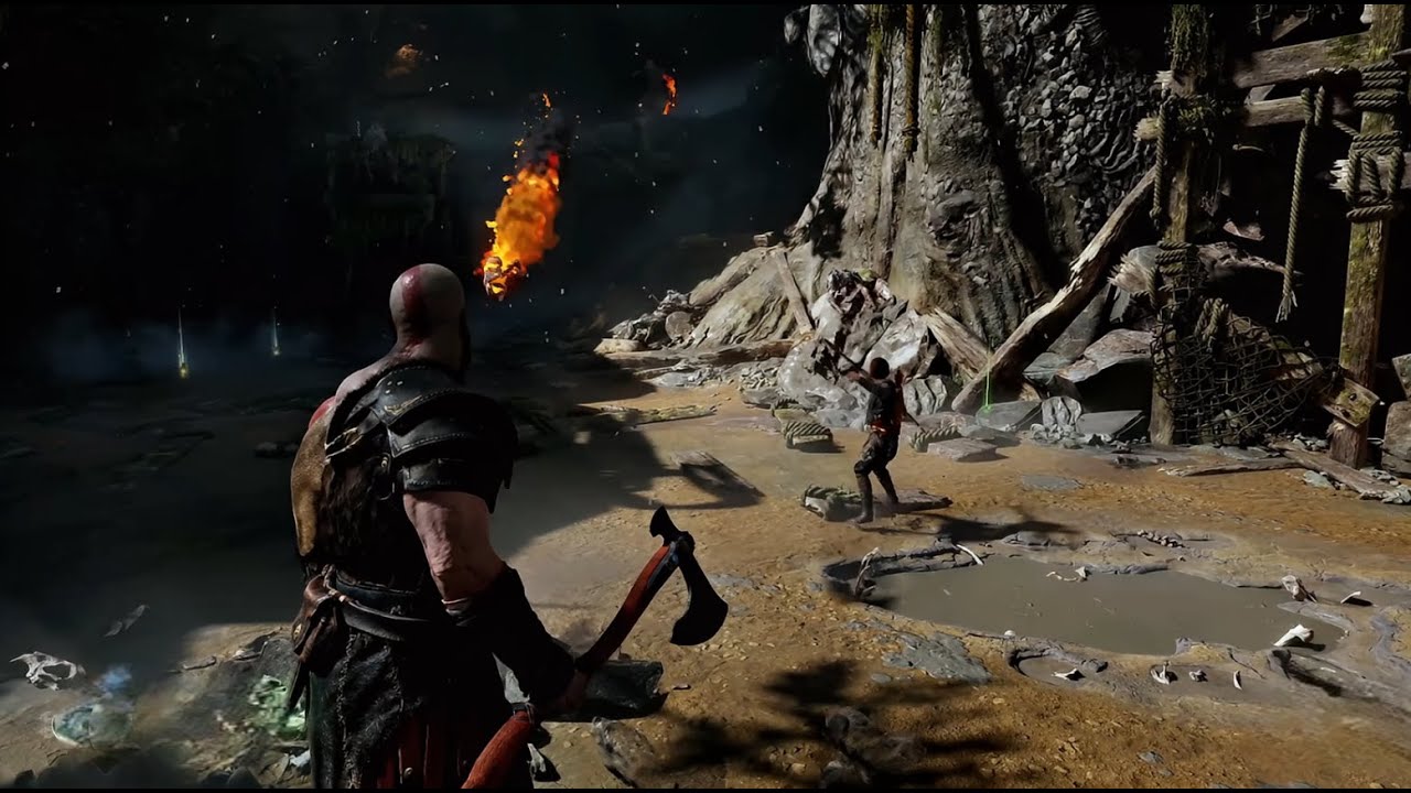 God of War: Kratos & Atreus vs. Draugr Horde!