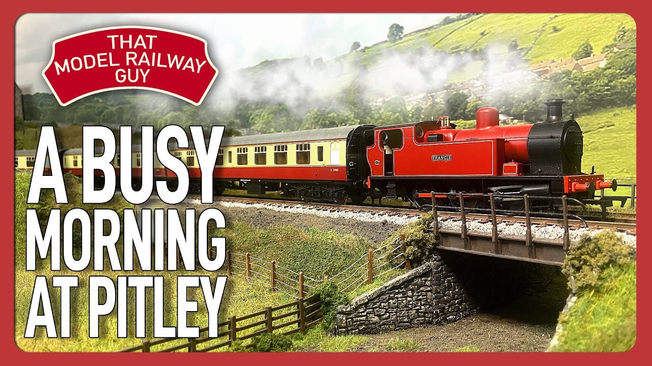 A Busy Morning At Pitley - MODULAR MODEL RAILWAY RUNNING SESSION!