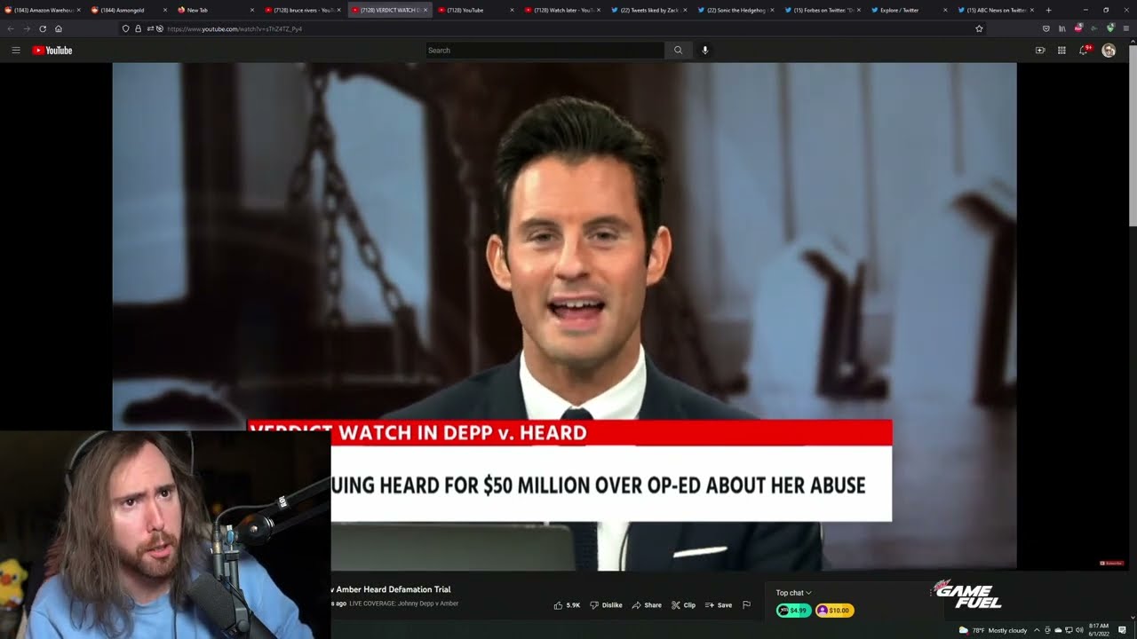 Johnny Depp Trial Verdict and WoW 9.2.5 Release | 2022-06-01 | Asmongold VOD Archive