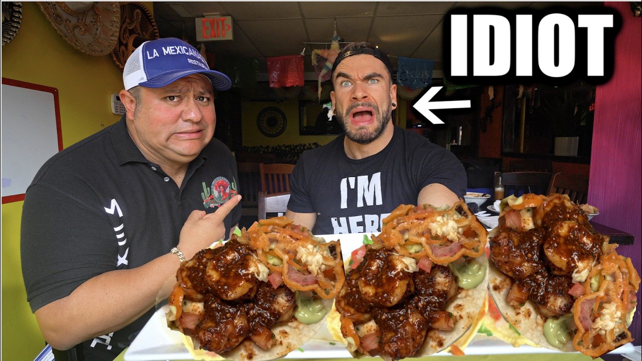 ONLY 5 MINUTES TO EAT THIS DEATHLY SPICY TACO CHALLENGE | Joel Hansen