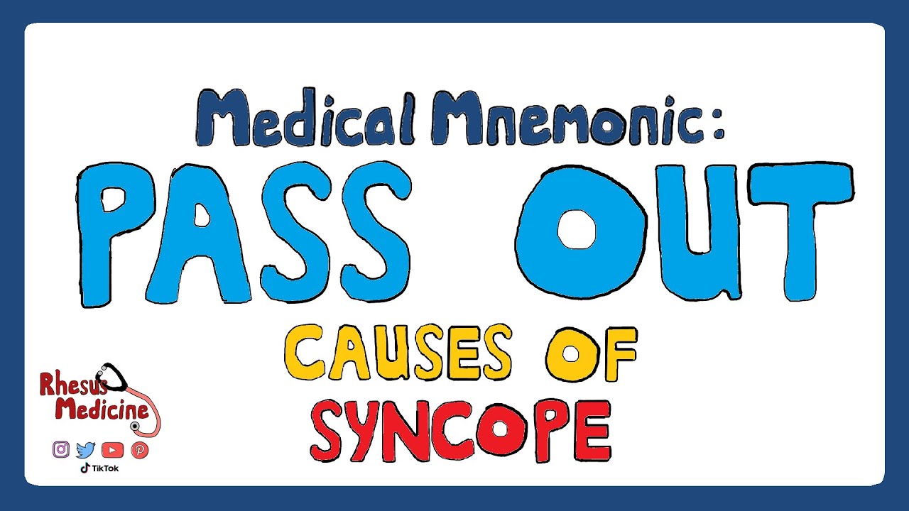 Causes of Syncope Mnemonic - PASS OUT | What are the causes of syncope?