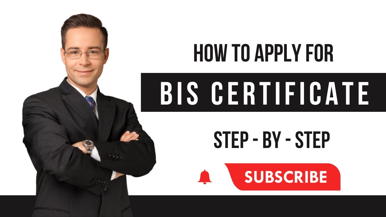 How to apply for BIS certificate ? #bis #biscertificate #howto