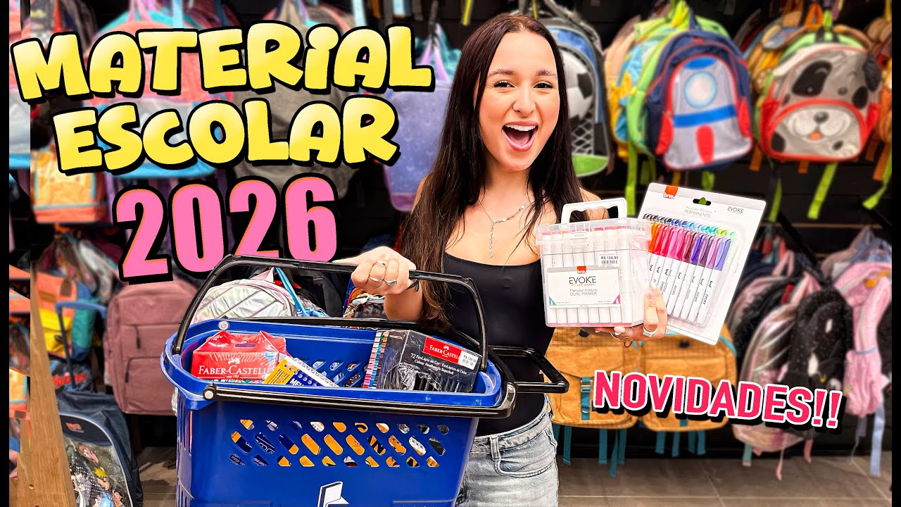 COMPRANDO MEU MATERIAL ESCOLAR 2026