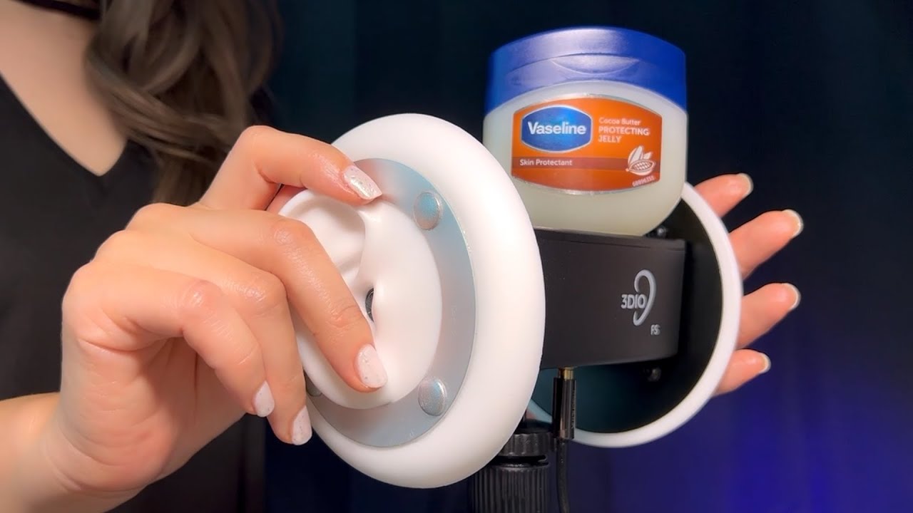 ASMR Tingly Vaseline Массаж ушей и банки для сна (без разговоров)
