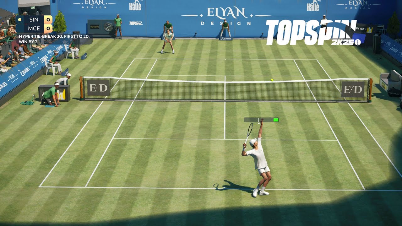 Top Spin 2K25 - John McEnroe Vs Jannik Sinner I HYPER TIE BREAK I Halle Open (PS5)