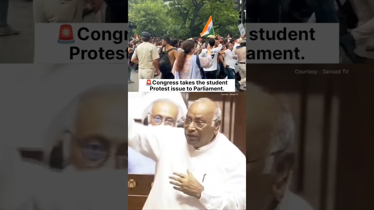🚨Congress raises students' voice in Parliament🚨 #shorts