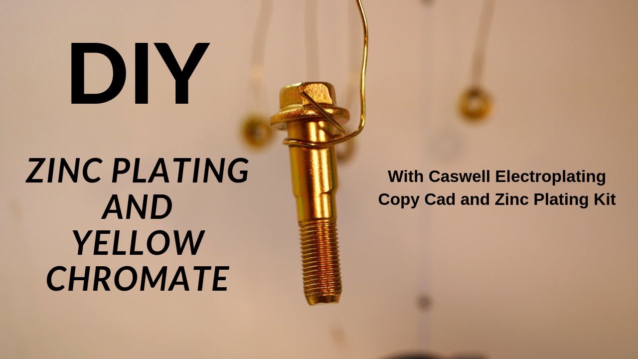 ZInc Plating Hardware with Caswell Electroplating Copy Cad Zinc Plating Kit