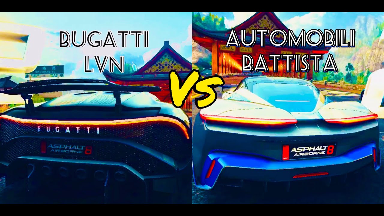 Asphalt 8 - Automobili Battista 🆚 Bugatti La Voiture Noire