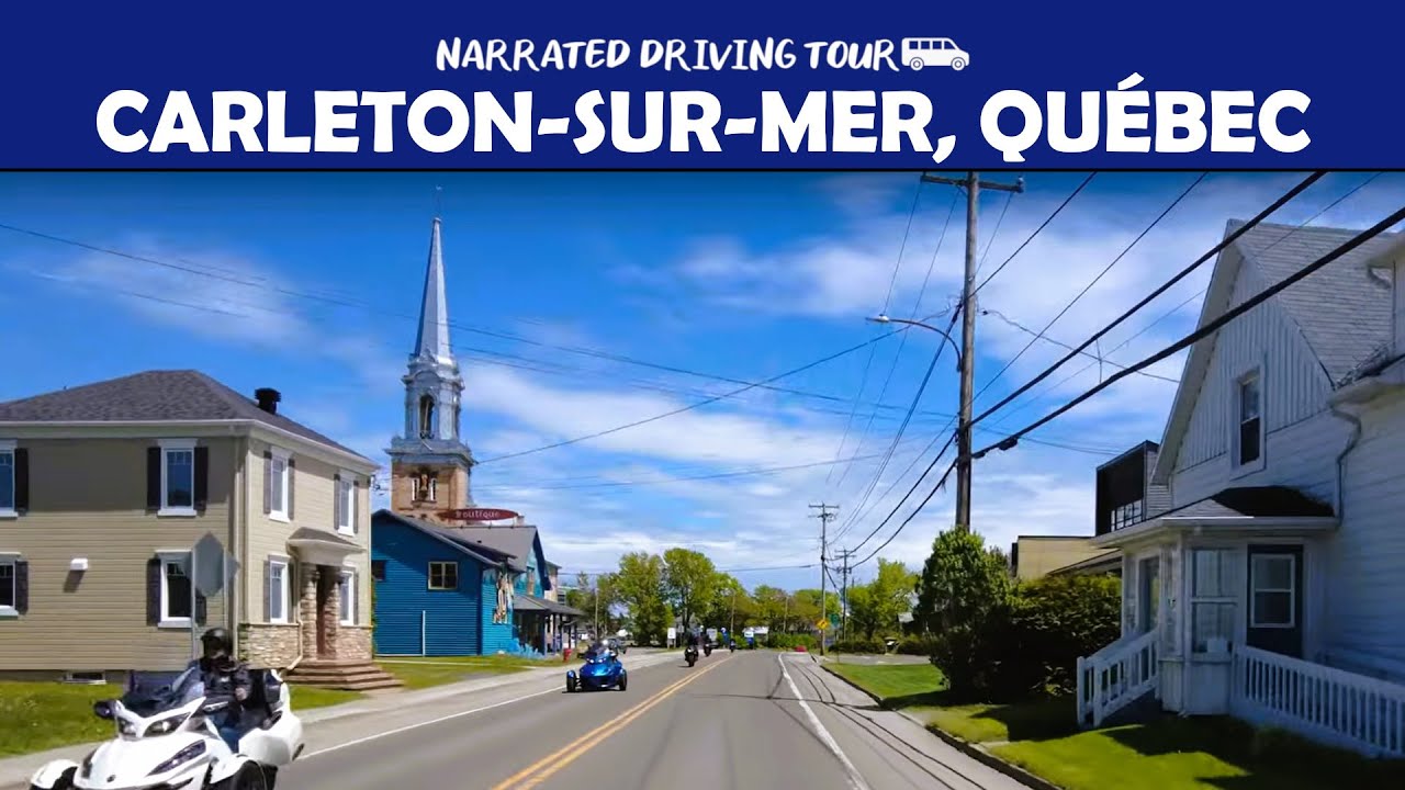 🚗🇨🇦 Scenic 4K Drive Through Carleton-sur-Mer, Qu&eacute;bec! 🌊 Coastal Beauty & Mountain Views 🏔️✨
