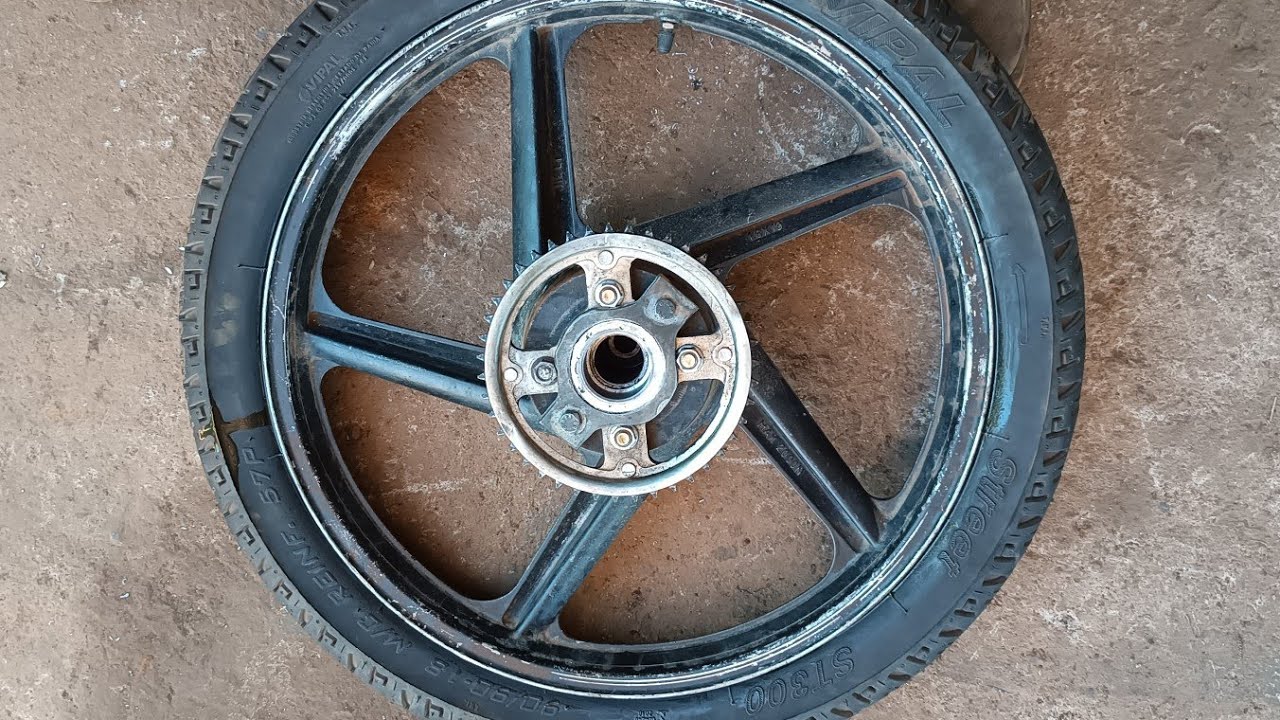 Não jogue fora roda de moto com folga no cubo é só fazer isso que fica nova