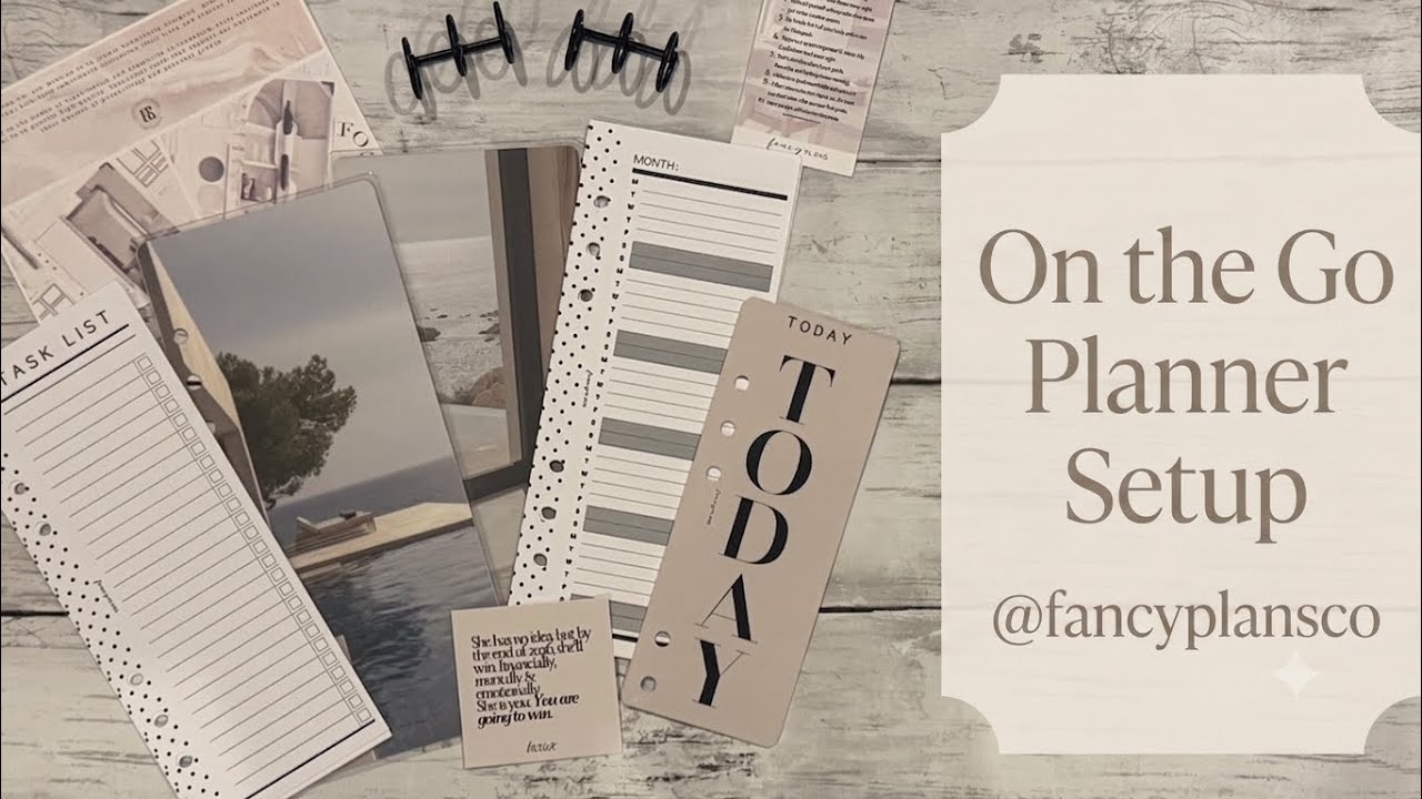 Fancy Plans Co. On the Go Planner Setup @fancyplansco