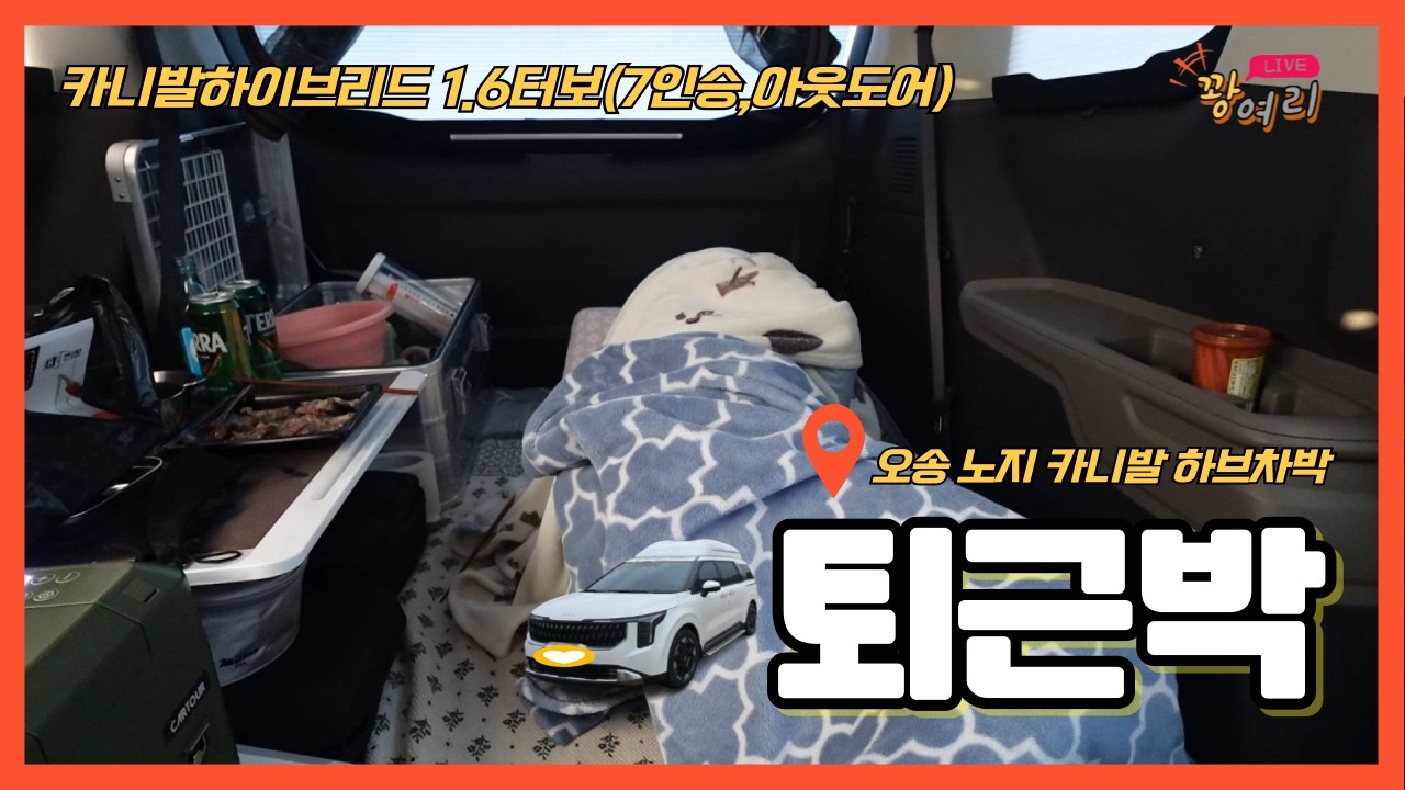번듯한 집놔두고 카니발에서 자는 놈...ㅣ화장실이 있는 무료 노지차박ㅣ스텔스차박ㅣ40대 중반 차박중독