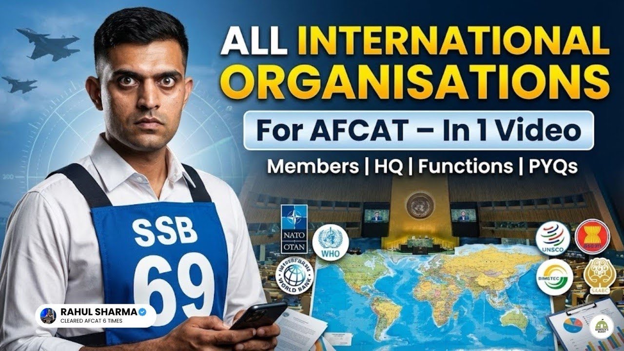 All Important Organisation in 40 minutes | AFCAT 1 2026