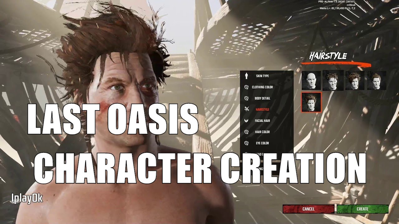Game Settings & Character Creation - Last Oasis