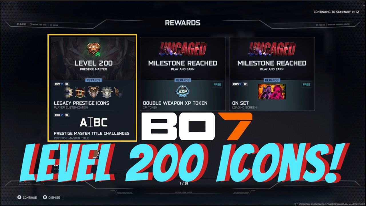 BO7 how to unlock PRESTIGE Master level 200 Legacy Icon set!