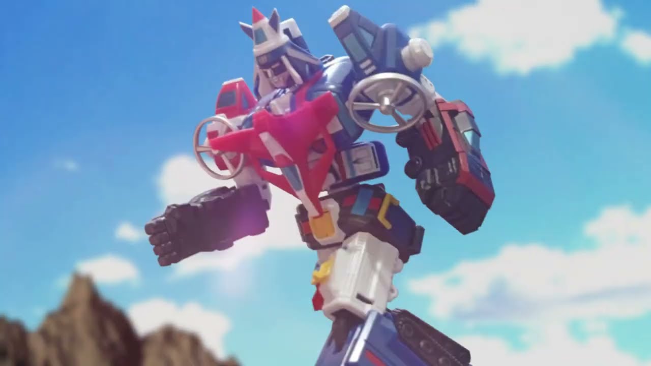 Armored Fleet Dairugger XV/Voltron Vehicle Force stop-motion