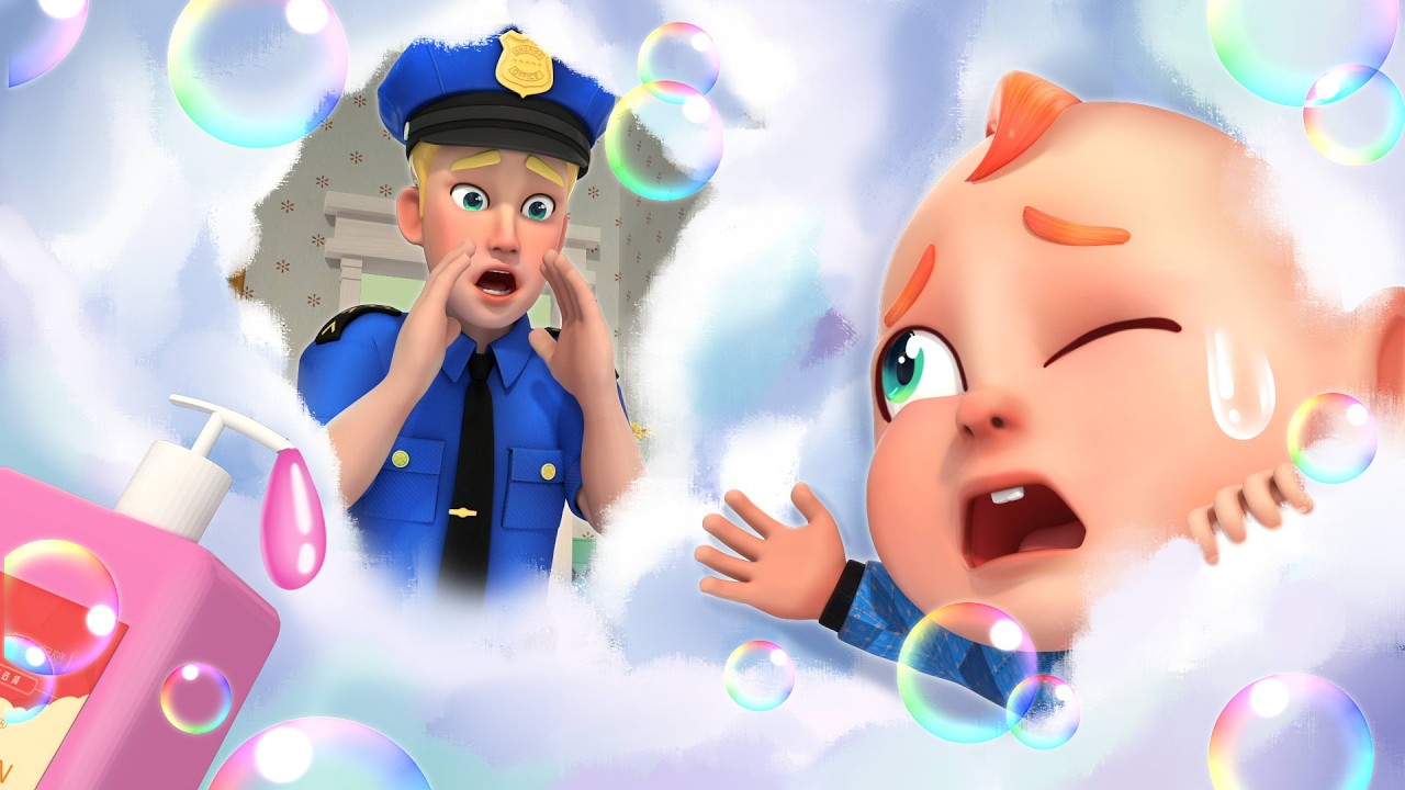 🚨 HELP! Police Rescue the Baby! | Bath Time Safety Song | Safety Rules for Kids | Rosoo Police