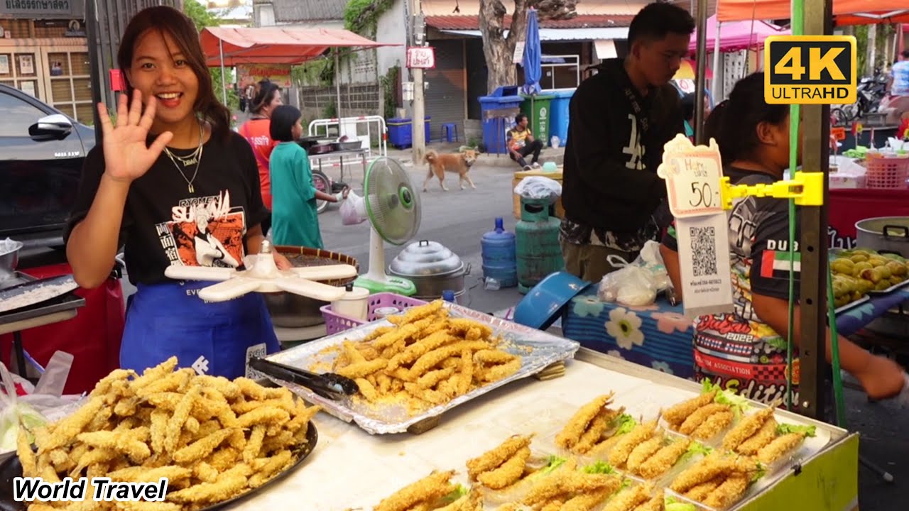 The amazing Food, Vendors, and People at the Yasothon Rocket Festival Evening Market.