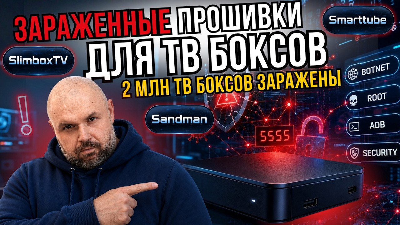 ПОЧЕМУ ОПАСНЫ МОДИФИЦИРОВАННЫЕ ПРОШИВКИ ТВ БОКСОВ: SLIMBOX, SANDMAN, БОТНЕТЫ, ВИРУСЫ, СКРЫТЫЕ УГРОЗЫ