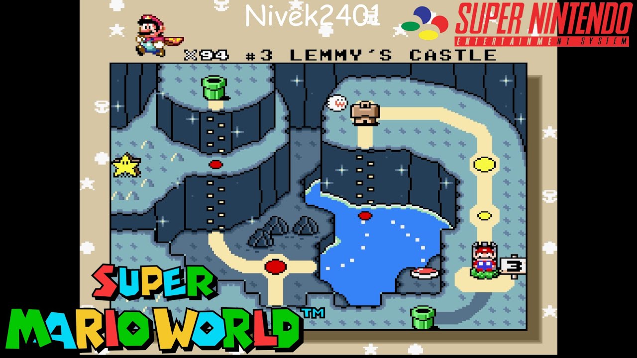 Super Mario World (SNES) - World 3 [Vanilla Dome] 1/2 (Underground)