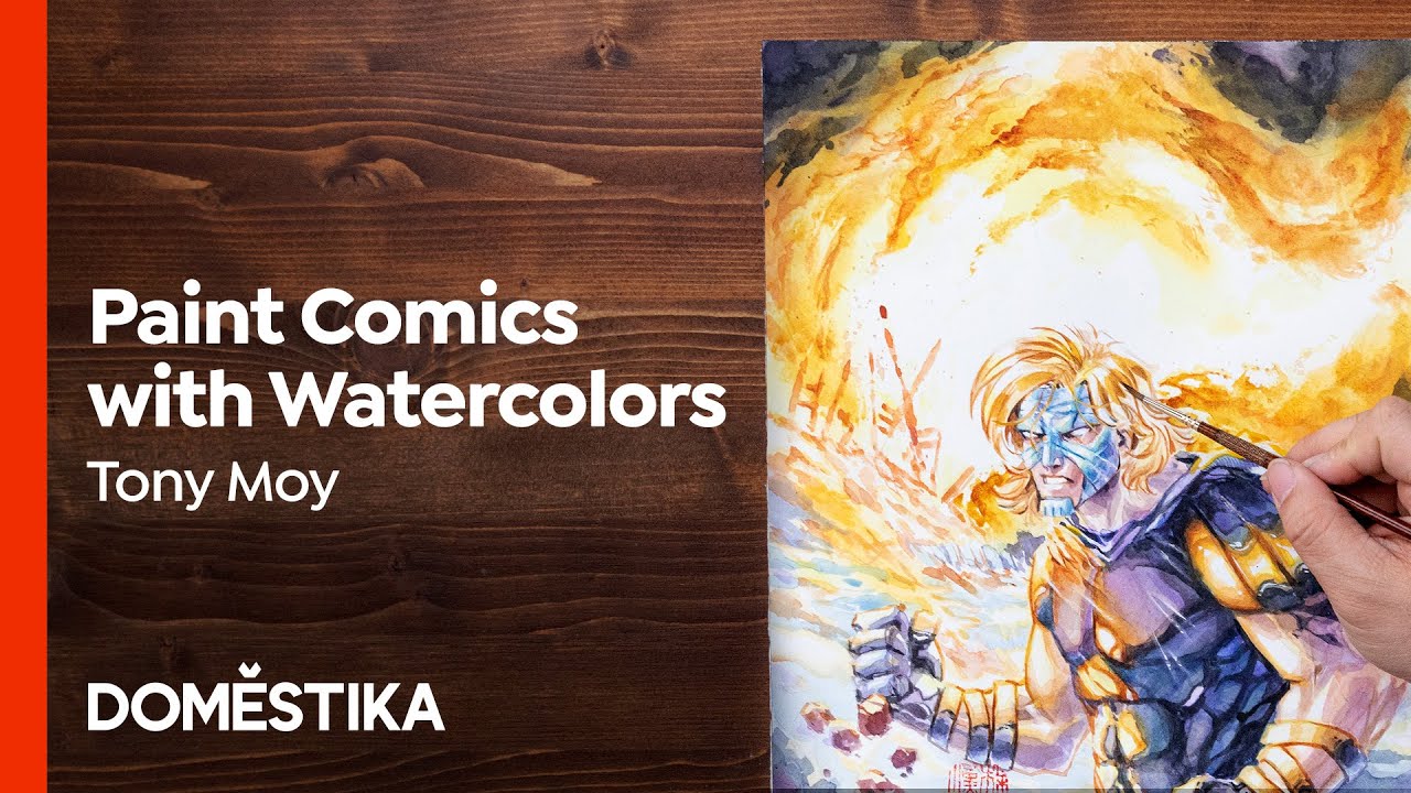 Watercolor Techniques for Comic Book Covers - Course by Tony Moy | Domestika English