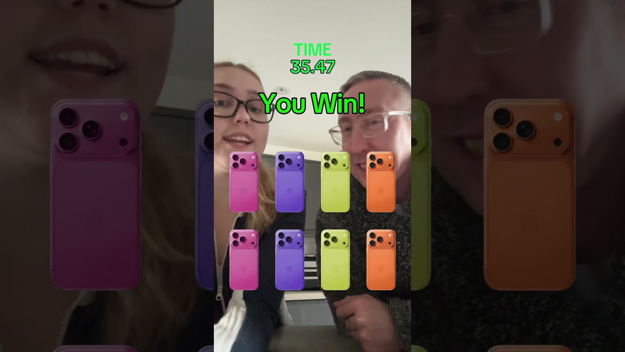 Who will be quicker? 😃#filter #tiktokfilter #filterchallenge #iphonematching #dadandcloshow