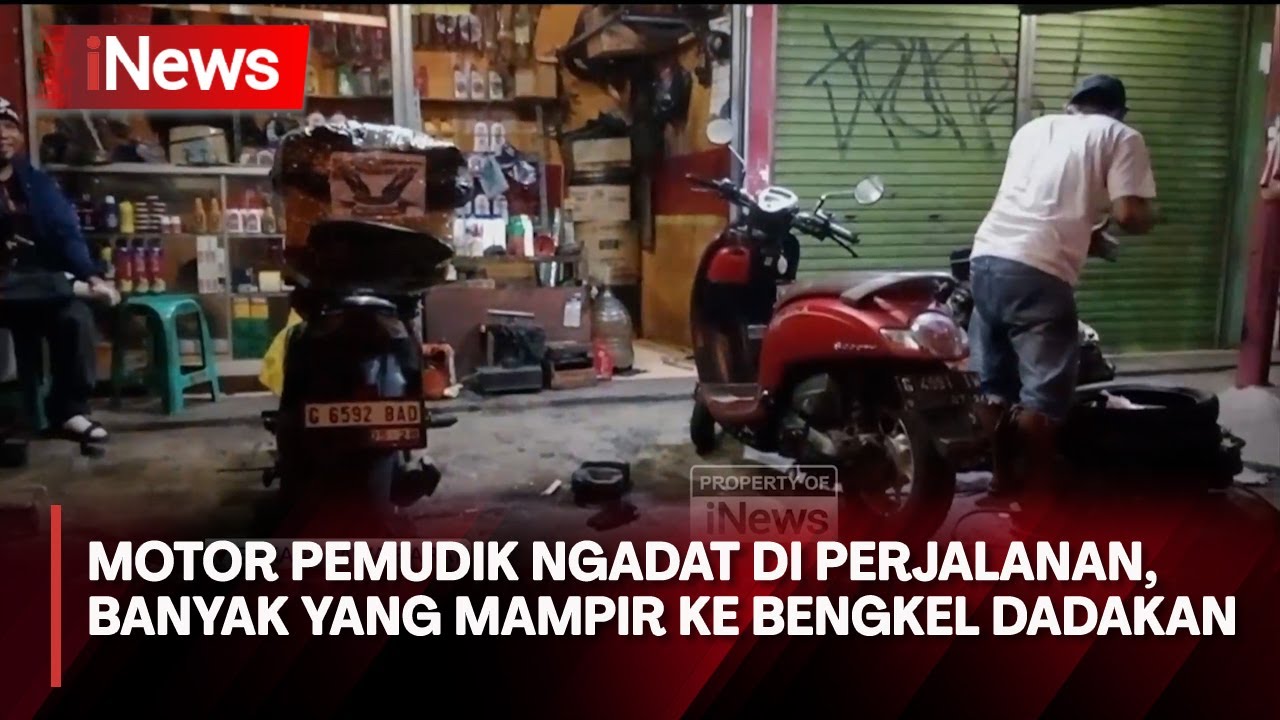 Sebuah Bengkel Motor di Bekasi Mendadak Ramai Dikunjungi Pemudik untuk Servis - iNews Pagi 08/04