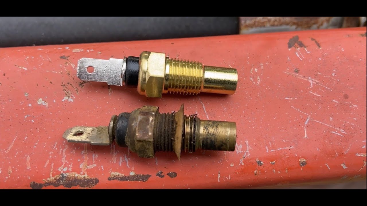 OldGuyDIY Replace Kubota L2550 Tractor $16 Temp Sensor Fix Dummy Light 30 Mins v 4 Hours Tips @ 6:08