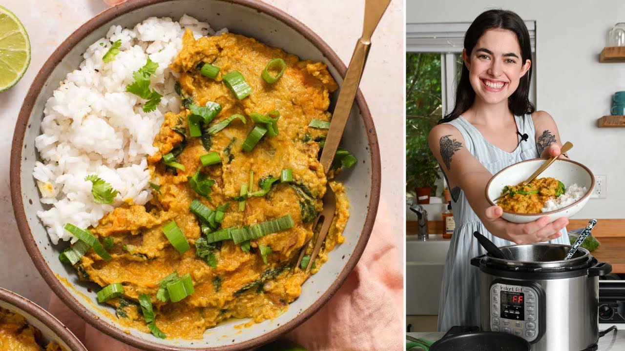 Instant Pot Red Lentil Curry | vegan & gluten-free