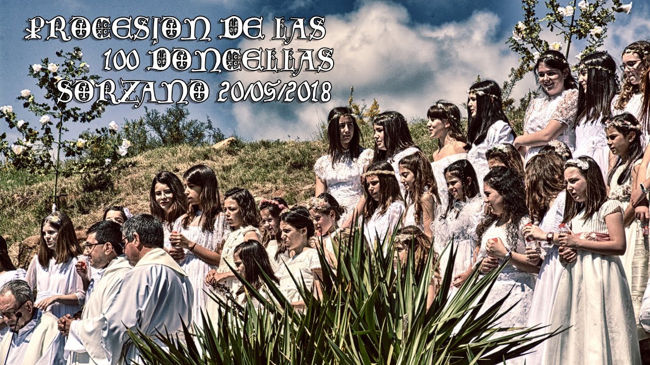 Procesión de las 100 doncellas tradición de Sorzano La Rioja 2018