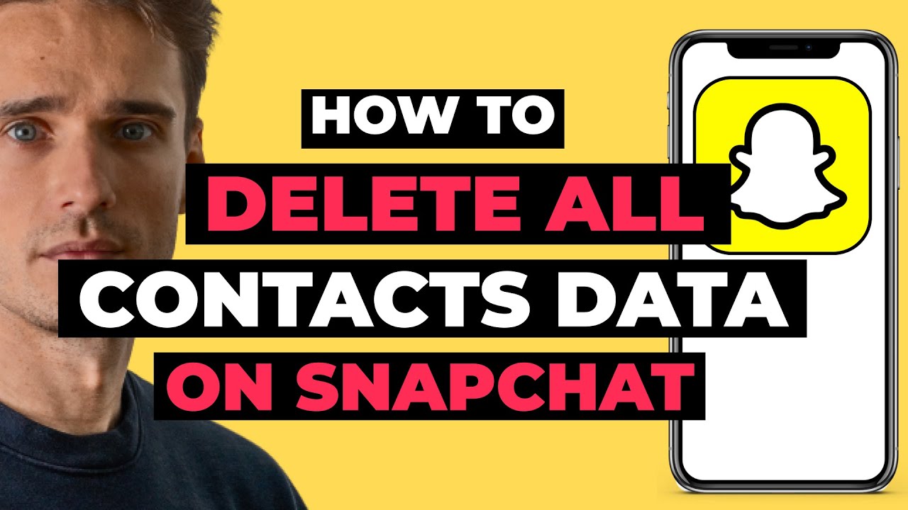 Как удалить все данные контактов в Snapchat