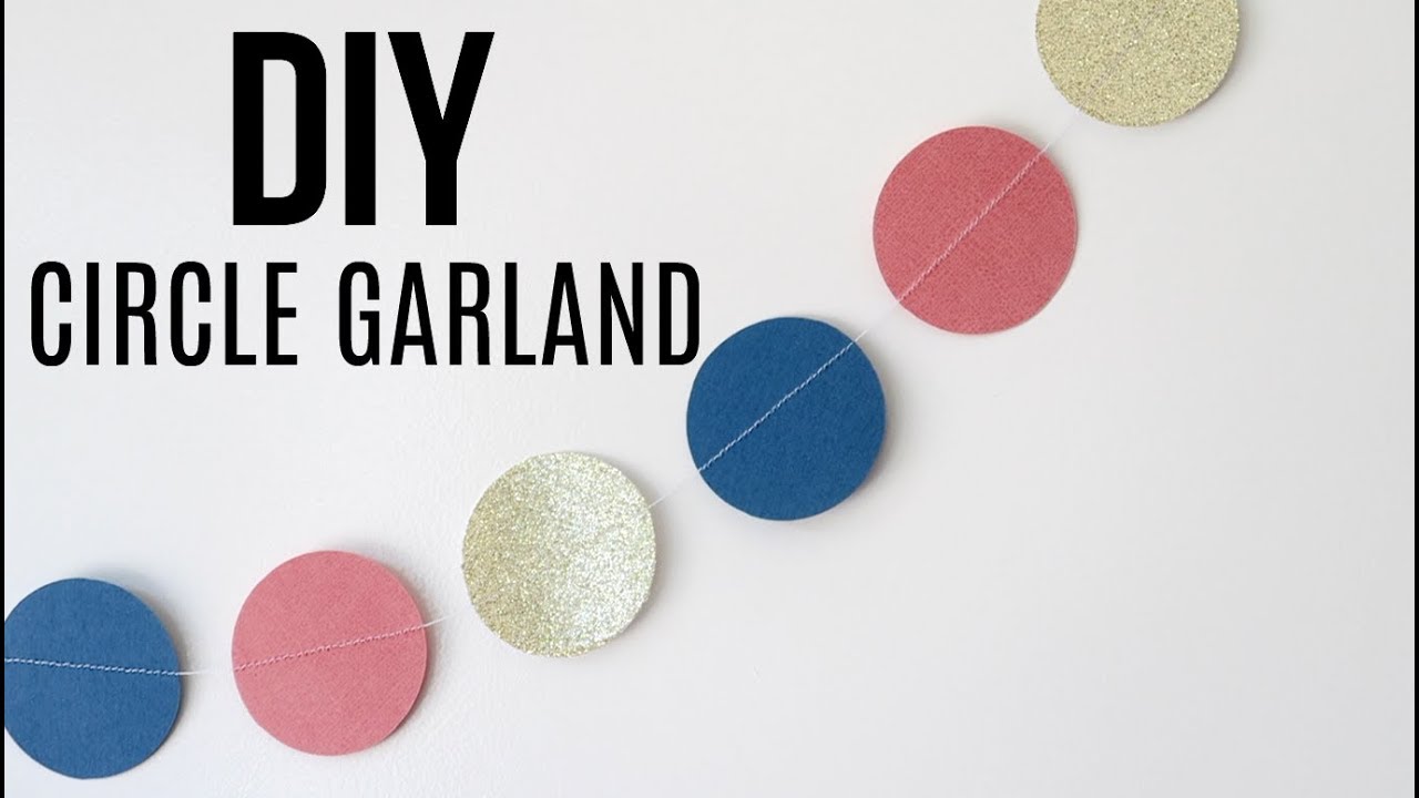 DIY PAPER CIRCLE GARLAND (So Easy!)