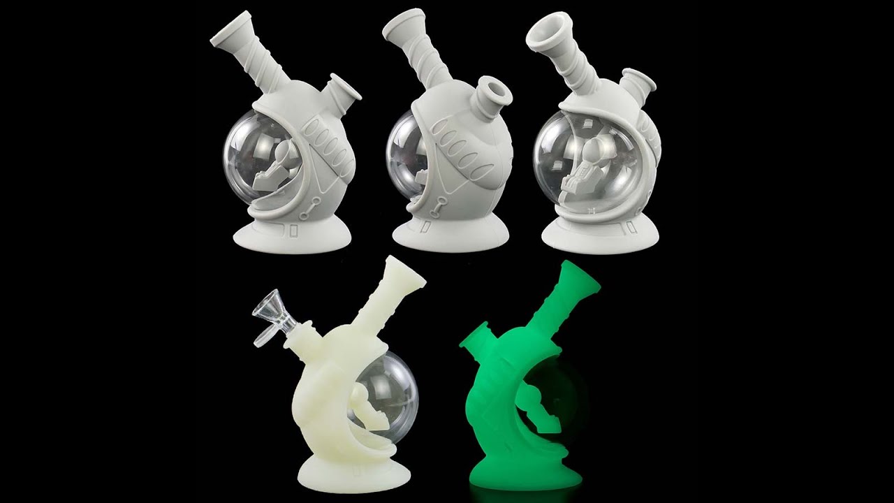 Space capsule water pipe glass beaker bong tabacco shisha hookah set smoke accessories customizable